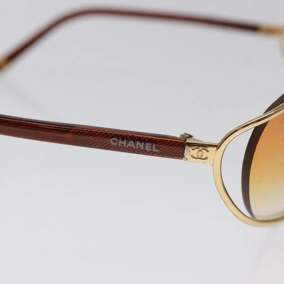 CHANEL Sunglasses plastic Orange CC Auth SW918 - Picture 8 of 13